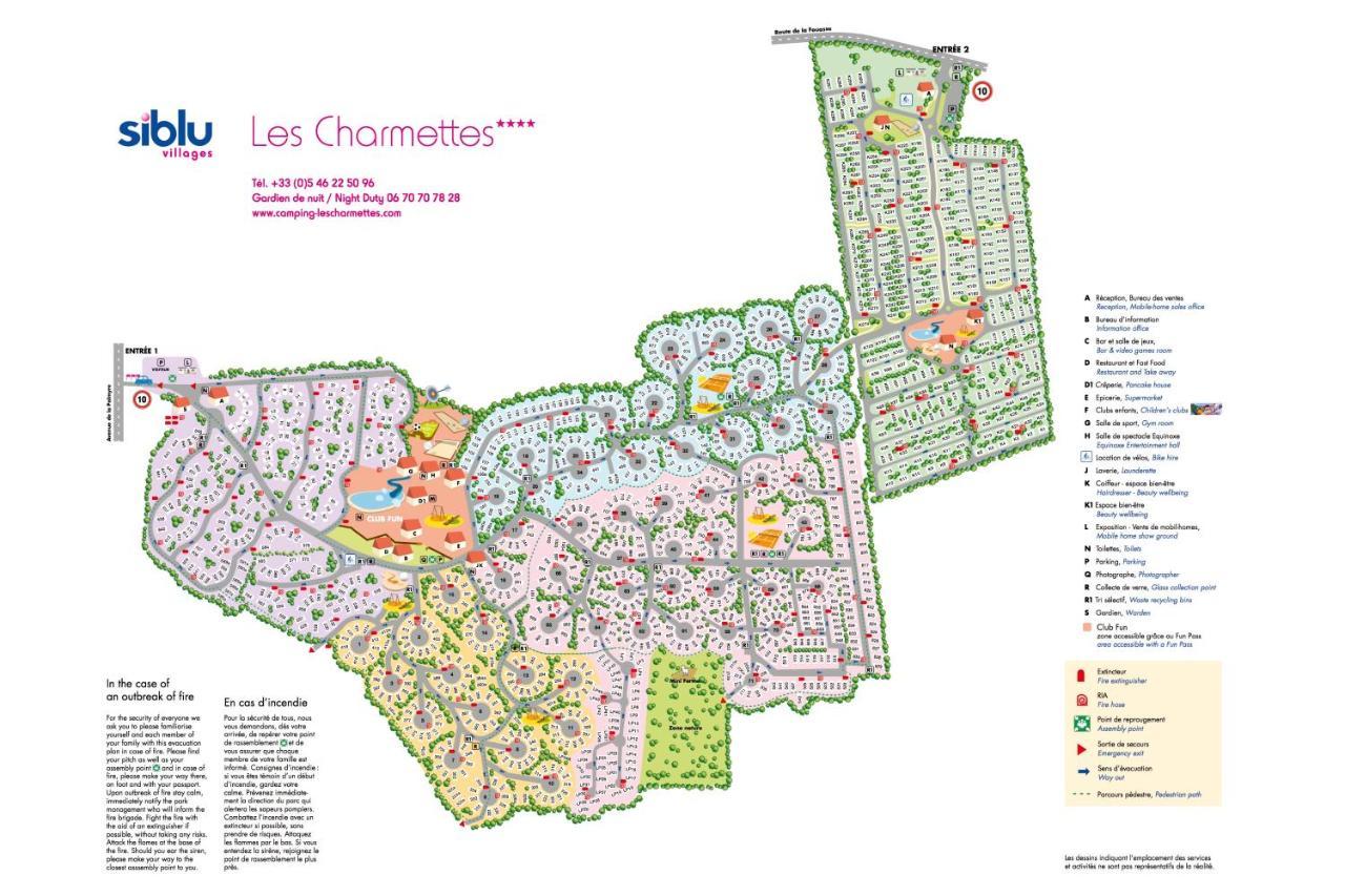 - Mobilhome Camping Les Charmettes - Fun Pass Non Inclus - Les Mathes Exteriör bild